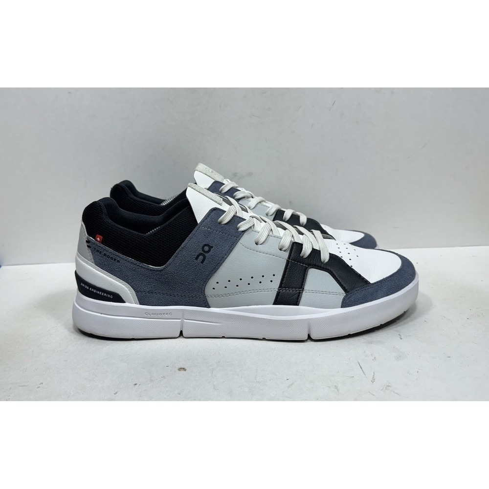 On Cloud The Roger Clubhouse Men's Size 13 Metal Black White Sneaker 48.99146